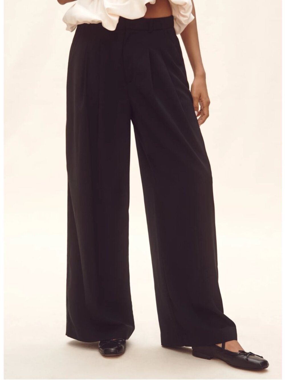 Anthropologie The Avery Elastic-Back Trousers by Maeve Black S